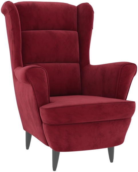 vidaXL Sessel Weinrot Samt 324064