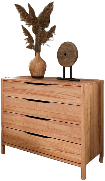 Kommode Swig aus Kernbuche massiv geölt 95x50 cm mit 4 Schubladen