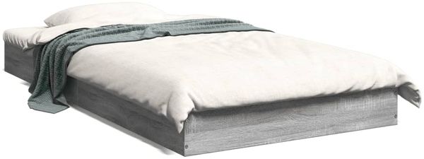 vidaXL Bettgestell Grau Sonoma 100x200 cm Holzwerkstoff 842061 Bild 2