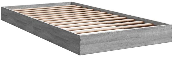 vidaXL Bettgestell Grau Sonoma 100x200 cm Holzwerkstoff 842061 Bild 3