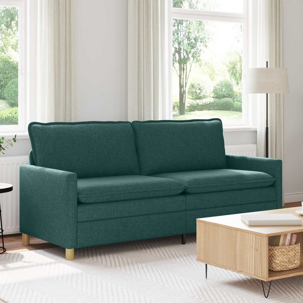 vidaXL Sofa Dunkelgrün 196 x 81 x 87,5 cm Stoff 42028877