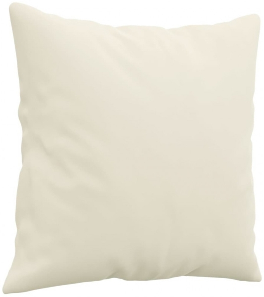 vidaXL 2-Sitzer-Sofa mit Zierkissen Creme 120 cm Samt 3200943 Bild 6