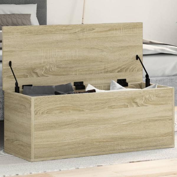 vidaXL Truhe Sonoma-Eiche 90x35x35 cm Holzwerkstoff 840683