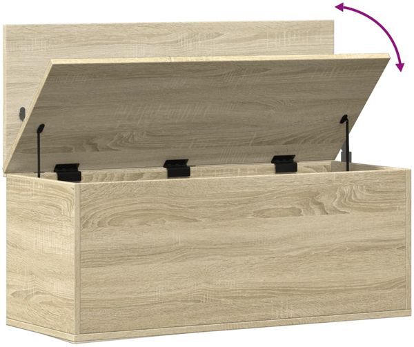 vidaXL Truhe Sonoma-Eiche 90x35x35 cm Holzwerkstoff 840683 Bild 8