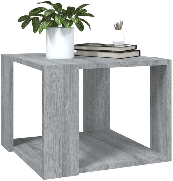 vidaXL Couchtisch Grau Sonoma 40x40x30 cm Holzwerkstoff 815169 Bild 4