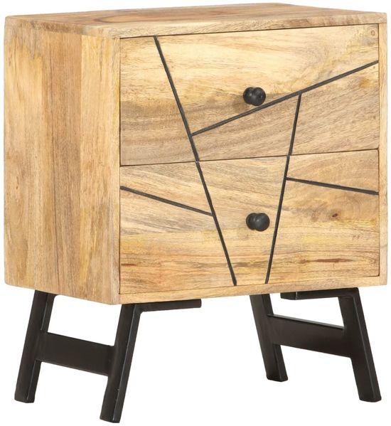 vidaXL Nachttisch 40x30x50 cm Massivholz Mango 285875