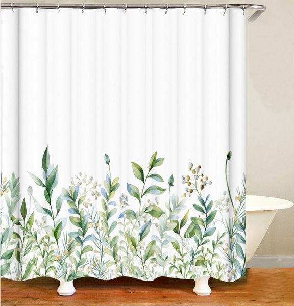 M&W DAS DESIGN Duschvorhang M&W DAS DESIGN Duschvorhang Vintage Garden Pflanzen Textil gelb grün Breite 120 cm