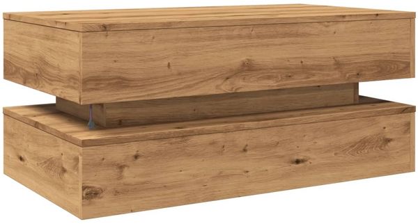 vidaXL Couchtisch mit LED-Leuchten Artisan-Eiche 90x50x40 cm 857719 Bild 9