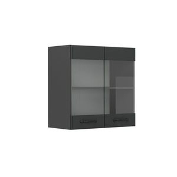 Küchenglasschrank R-Line Anthrazit Landhaus 60 cm Vicco Bild 6