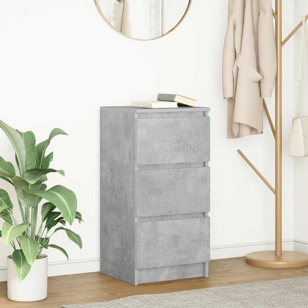 vidaXL Sideboard Betongrau 37,5x35x76 cm Holzwerkstoff 861727