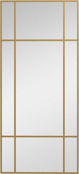 MC Star Wandspiegel 10 x 50 cm dekorativer Spiegel mit Metallrahmen, rechteckiger Spiegel (für Schlafzimmer, Badezimmer Gold)
