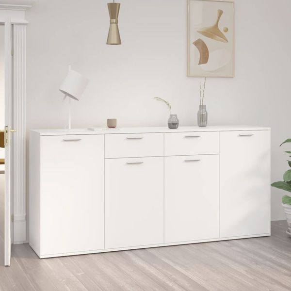 vidaXL Sideboard Weiß 160x36x75 cm Holzwerkstoff 3074927