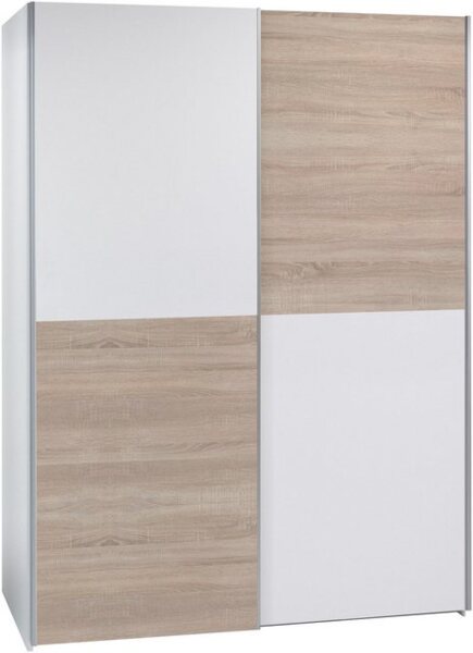 Schlafkontor Schwebetürenschrank Time Schrank, Kleiderschrank mit Schiebetüren 4 Türelemente als Schachbrettoptik Bild 4