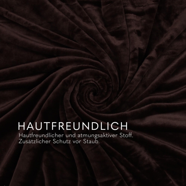 Kuscheldecke "Mirabella" - Cashmere Touch Braun 220x240 cm Bild 6