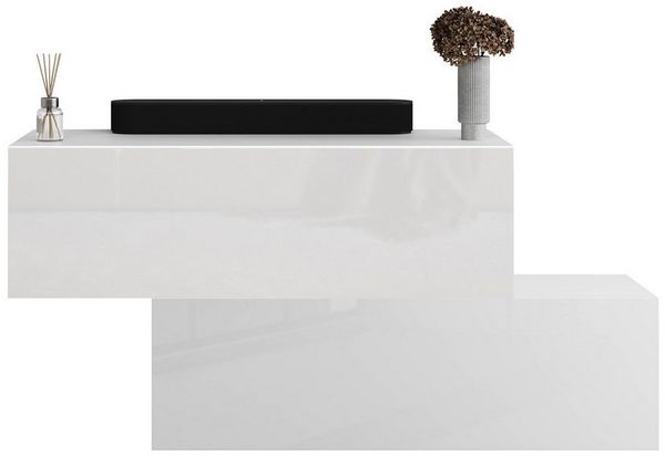 Planetmöbel Garderoben-Set Flur Möbel Garderobe 2x Hängeschrank 100 cm weiß