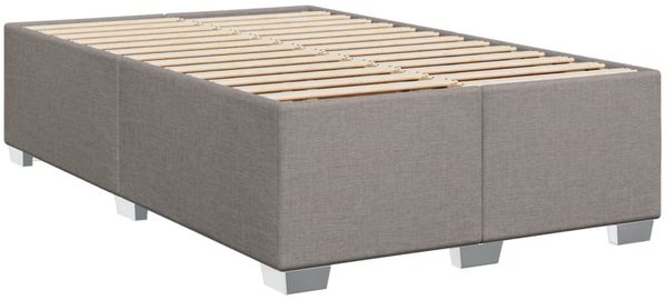vidaXL Boxspringbett mit Matratze Taupe 90x190 cm Stoff 3285754 Bild 8