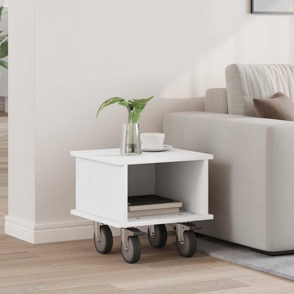 vidaXL TV-Ständer Weiß 37 x 35 x 35 cm Holzwerkstoff 891048