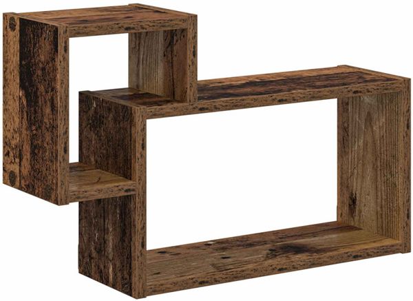 vidaXL Wandregal Wandhalterung Altholz 55 x 15 x 35 cm Holzwerkstoff 8012114