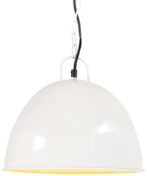 vidaXL Hängelampe Vintage Industriestil 25 W Weiß Rund 31 cm E27 320549