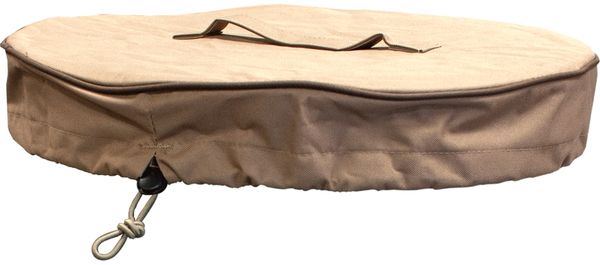 Modeno Wetterschutzhaube für Gasbrenner, braun,aus Kanevas Textil