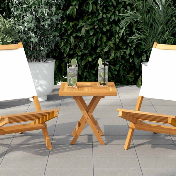 vidaXL Tischplatte Quadratisch 40x40x2,5 cm Massivholz Teak 316155