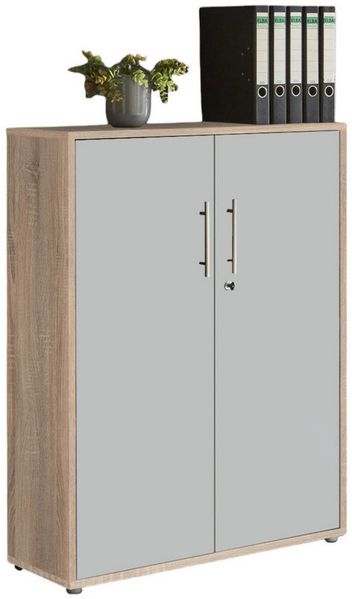 BMG Möbel Aktenschrank Office Edition (ideal für Aktenordner) 3 OH, abschließbar, Hochglanz lackiert oder matt