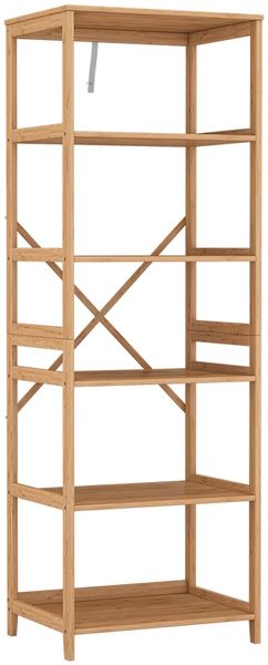 Bücherregal Novaro Bambus 48.3 x 140.3 cm mit 6 Fächern Vicco