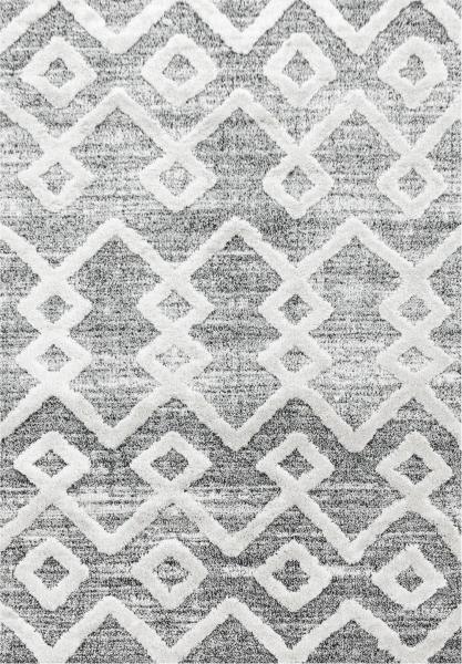 Hochflor Teppich Pepe Läufer - 60x110 cm - Grau