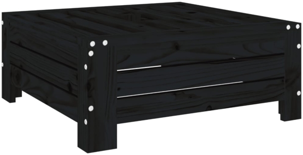 vidaXL Verkleidung für Sonnenschirmständer Schwarz Massivholz Kiefer 825335