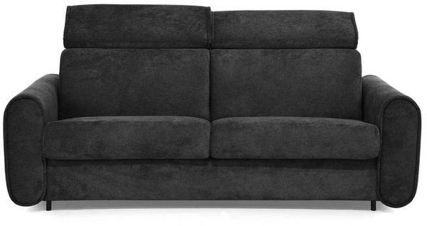 Beautysofa Schlafsofa Pavarti modernes Sofa mit italienischem Klappmechanismus und Matratze, mit Bettkasten, verstellbaren Kopfstützen und Schlaffunktion, in 3 Größen & 8 Farben