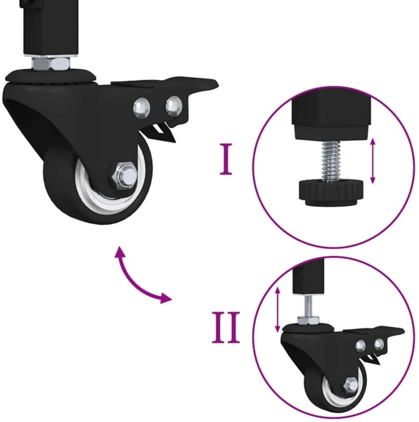 vidaXL Küchentrolley Altholz 53 x 20 x 76 cm Holzwerkstoff 883022 Bild 9
