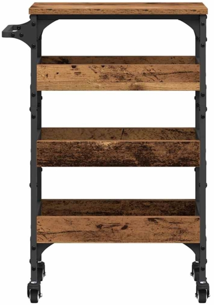 vidaXL Küchentrolley Altholz 53 x 20 x 76 cm Holzwerkstoff 883022 Bild 5