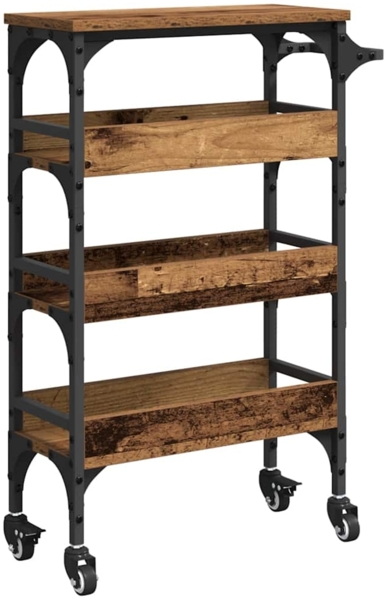 vidaXL Küchentrolley Altholz 53 x 20 x 76 cm Holzwerkstoff 883022 Bild 7