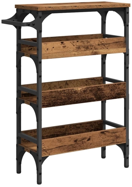 vidaXL Küchentrolley Altholz 53 x 20 x 76 cm Holzwerkstoff 883022 Bild 4