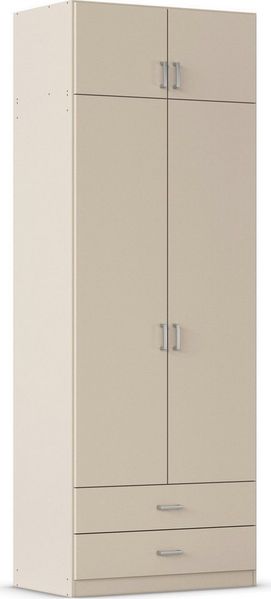 rauch Kleiderschrank Schrank Garderobe Wäscheschrank GAMMA in 4 Breiten 91-226 cm (3 verschiedene Ausstattungen BASIC/CLASSIC/PREMIUM (inkl. SOFT-CLOSE) mit Schubladen und Schrankaufsatz, schlichtes Design MADE IN GERMANY