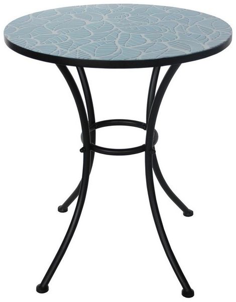 HTI-Living Garten-Essgruppe Tisch und 2 Stühle Celia Blätter, (Set, 3-tlg, 1 Tisch 2 Stühle), Sitzgruppe Essgruppe Balkonset
