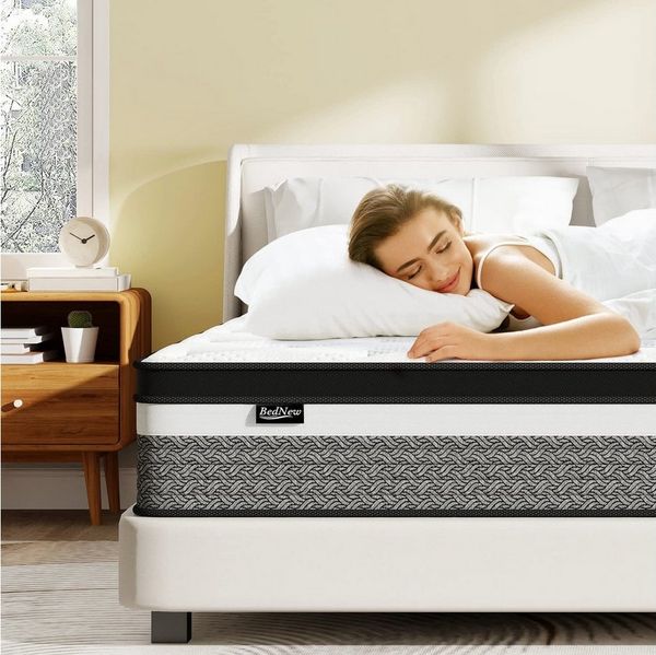 Taschenfederkernmatratze H3 – 7-Zonen orthopädische Matratze 180x200 cm, Bednew, 31 cm hoch, mit Comfort Memory-Schaum Schicht. Inklusive 101 Nächte Probeschlafen.