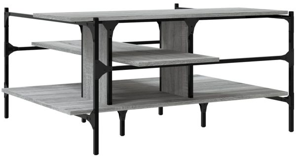 vidaXL Couchtisch Grau Sonoma 100x100x48,5 cm Holzwerkstoff 842314 Bild 7