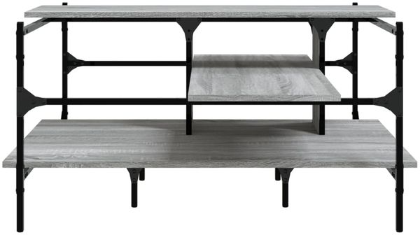 vidaXL Couchtisch Grau Sonoma 100x100x48,5 cm Holzwerkstoff 842314 Bild 5