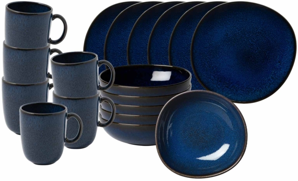 like. by Villeroy & Boch Lave bleu Frühstücks-Set 18-teilig