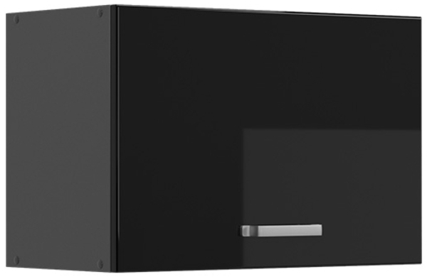 Hängeschrank R-Line Schwarz Hochglanz 60 cm Flach Vicco