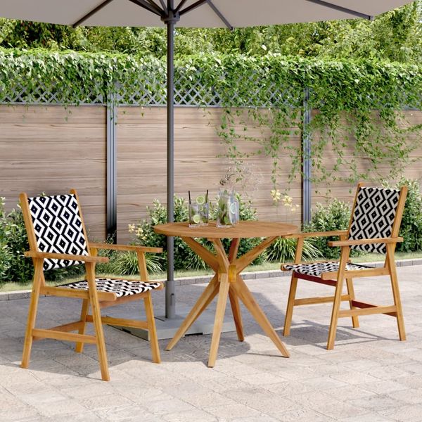 vidaXL 3-tlg. Garten-Essgruppe Massivholz Akazie 3283571
