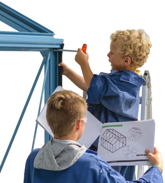 ACD Glas Gewächshaus R210H-Alu | Silber | Bild 9