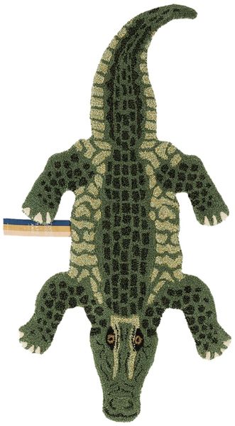 Doing Goods Coolio Crocodile Teppich Small - Green