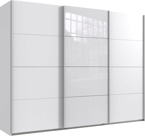 Wimex Schwebetürenschrank Norderstedt INKLUSIVE 2 Stoffboxen und 2 zusätzliche Einlegeböden, mit Glastür