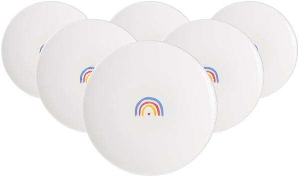 Villeroy & Boch With Love Frühstücksteller ø 21,2 cm Be Happy 6er Set