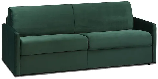 Vente-unique - CALIFE Sofa SamtStoff Grün - B 223 cm94 cm x H 85 cm x L 190 cm
