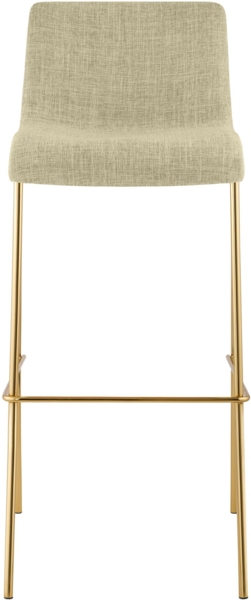 CLP Barhocker Hover stapelbar Stoffbezug Vierfußgestell Goldoptik bis 150 kg,creme Bild 4