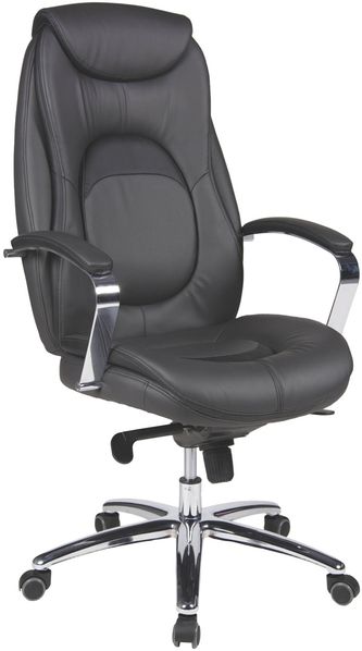 Chefsessel >Mattes< belastbar bis 150kg, Anthrazit / Schwarz - 65x120x65cm (BxHxT)