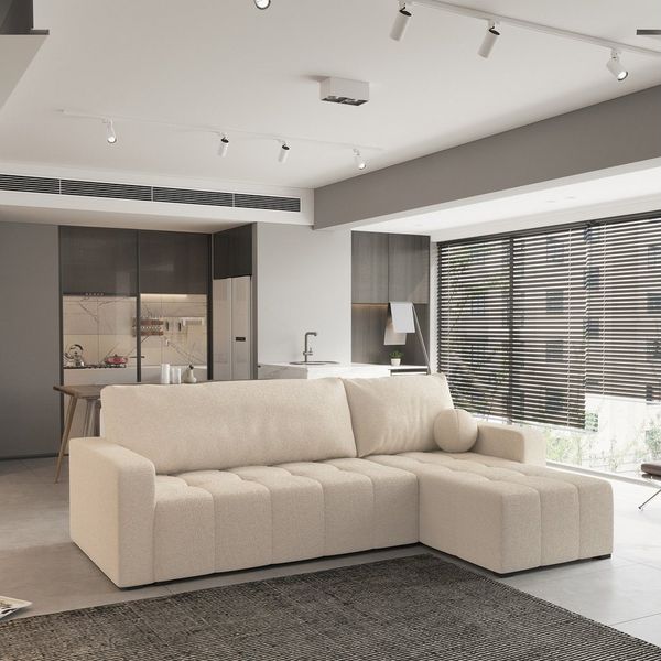 Masseno Ecksofa VOLIRA mit Schlaffunktion L-Form, Sofa mit Bettkasten